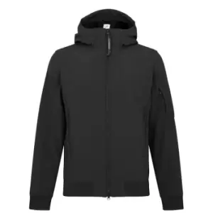 Image of CP COMPANY Lens Soft Shell Jacket - Black