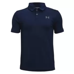 Image of Under Armour Boys Performance Polo - Academy/Gray - YS