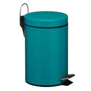 Image of Premier Housewares 3L Pedal Bin - Turquoise