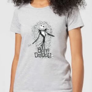 Image of Nightmare Before Christmas Jack Skellington Bone Daddy Womens T-Shirt - Grey - M