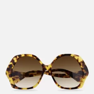 Image of Vivienne Westwood Womens Oversized Acetate Sunglasses - Brown Grad