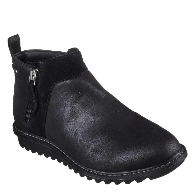 Image of Skechers Womens Flat Ankle Boots Black female 2 (35)