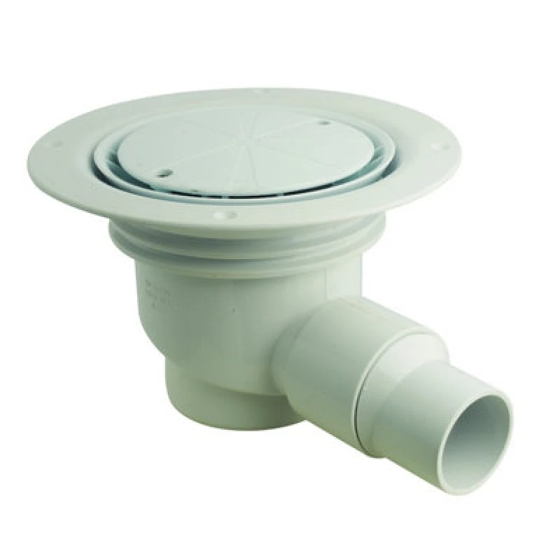 Image of McAlpine TSG1-WH 75mm Water Seal Gully with Horizontal Outlet for Sheet Flooring White