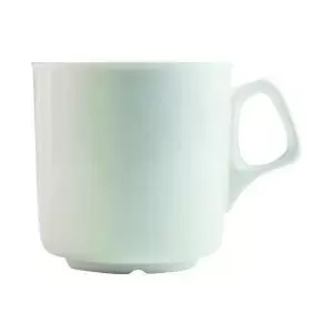 Image of Cafe Mug 300ml10.5oz White Pack of 24 0305099 AU98182