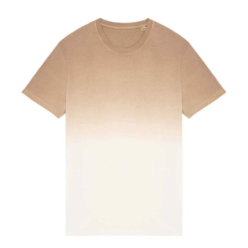 Image of Native Spirit Mens Dip Dye T-Shirt in Medium Beige Size: XS Medium Beige Male XS