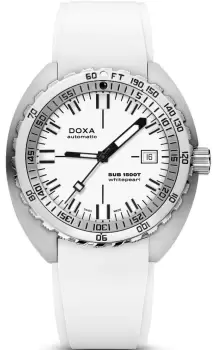Image of Doxa Watch SUB 1500T Whitepearl Rubber