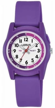 Image of Lorus Lorus Kids Time Teacher With Purple Silicone Strap Watch