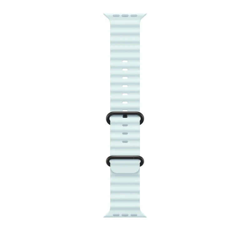 Image of Apple Apple 49mm Ice Blue Ocean Band - Black Titanium Finish MYP83ZM/A