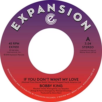 Image of Bobby King - If You Dont My Love / Lovers Vinyl