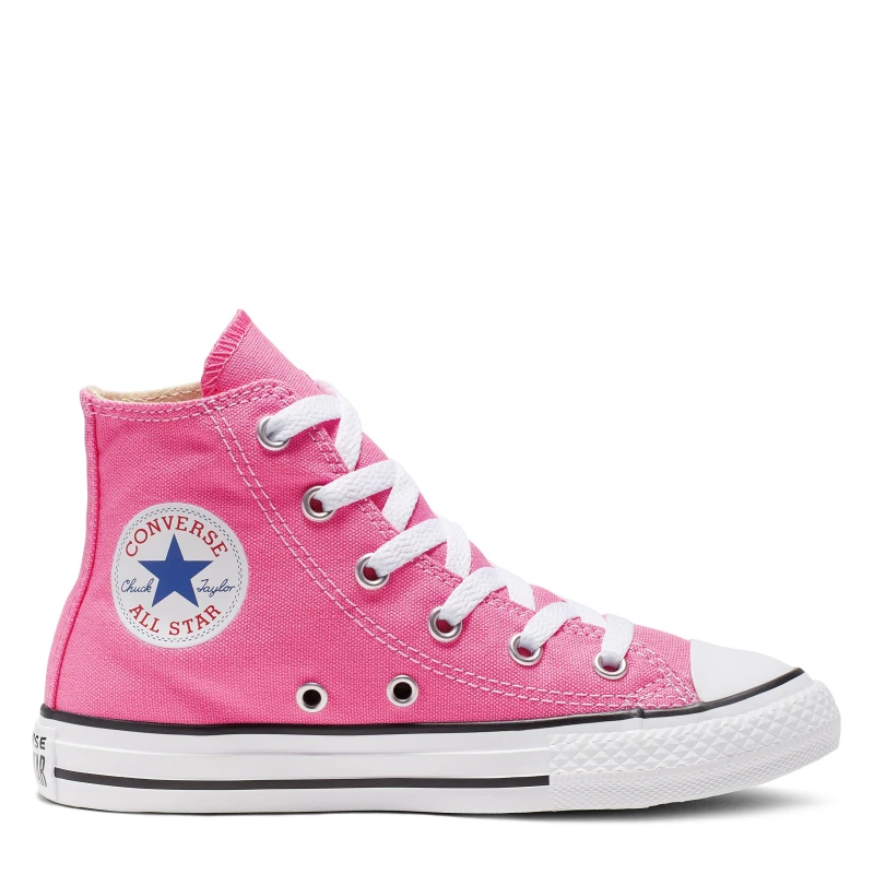 Image of Converse Chuck High Cut Canvas Shoes Pink 650 unisex C10 (27
