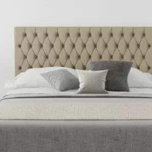 Image of Monroe Upholstered Headboard, Eire Linen, Natural - Headboard 60cm Size Double (135x200)