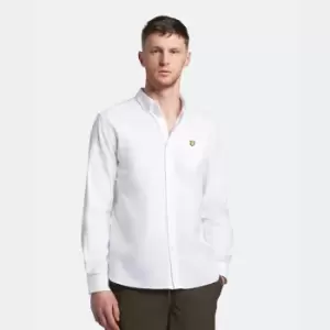Image of Mens White Oxford Shirt - White - XL