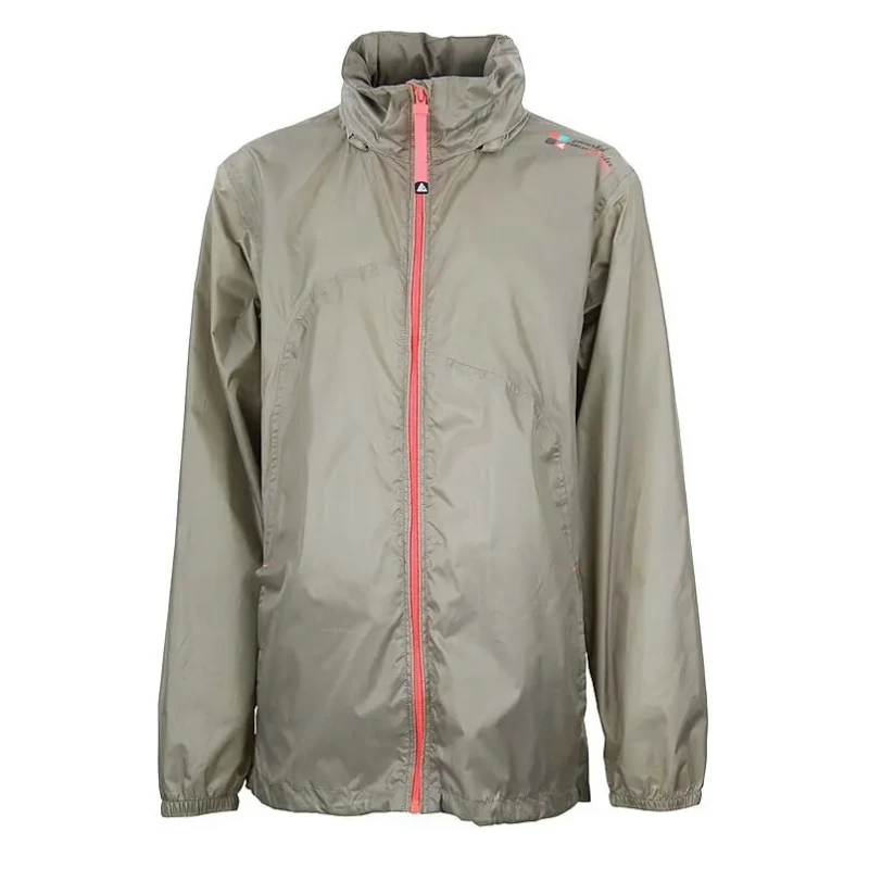 Image of Peak Mountain Girl's waterproof jacket Peak Mountain Gara Gris Female 12 ans GARA/10-16/FL/1/TAUPE
