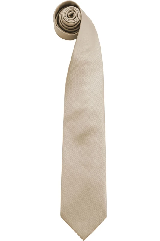 Image of Premier Premier Men Fashion ”ColoursWork Clip On Tie Pack of 2 in Khaki Khaki One Size Male 5059269299682