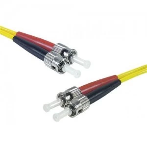 Image of Connect 392300 fibre optic cable 1m LSZH OS2 2x ST Yellow