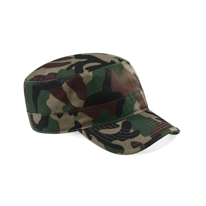 Image of Beechfield Beechfield Men Camo Army Cap in Dark Green Dark Green One Size Male 5063417958994
