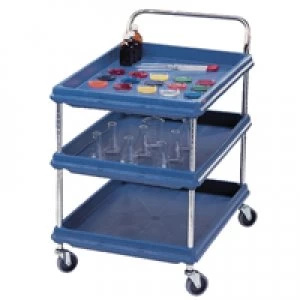 Image of Slingsby 3 Tier Blue W832xD546mm Deep Ledge Trolley 310779