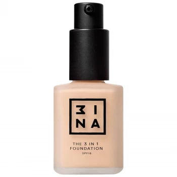 Image of 3INA Makeup 3-In-1 Foundation 30ml (Various Shades) - Medium Beige