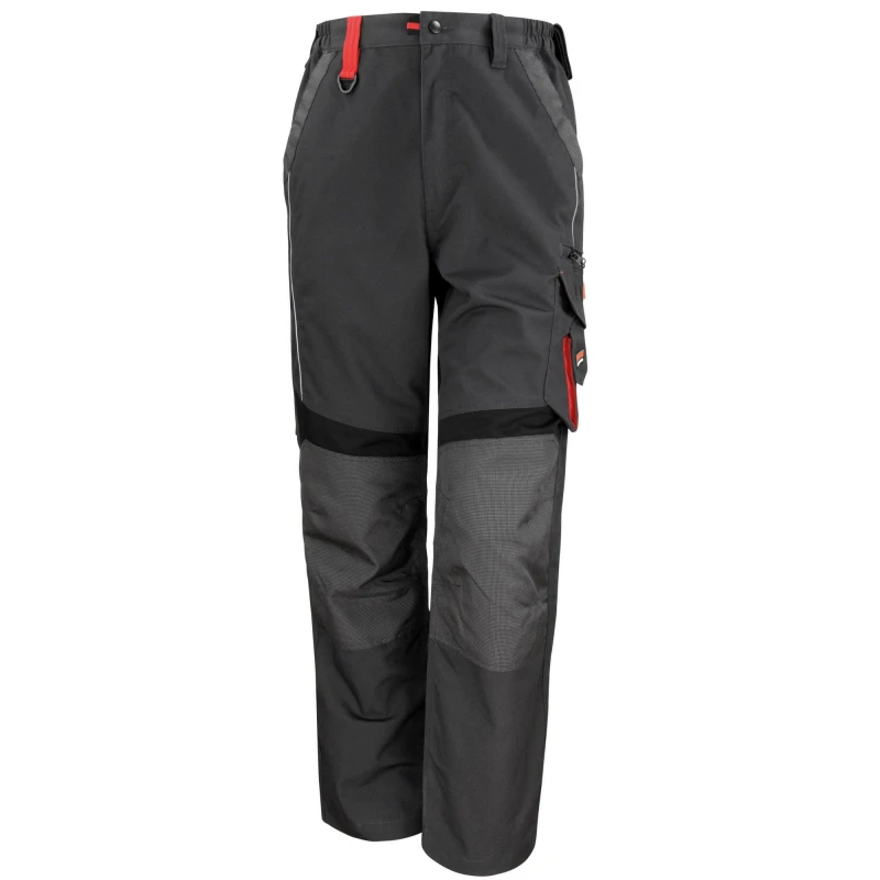 Image of Result Result Men Technical Work Trousers in Grey Size: Small Grey S Male 5063470448388