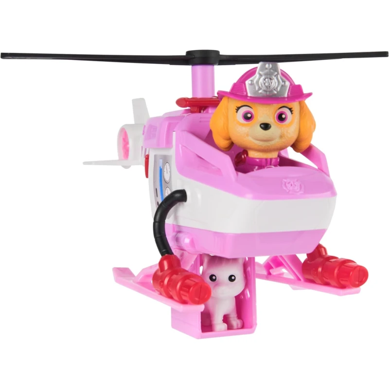 Image of Paw Patrol Fire Rescue: Skye Rescue Fire Chopper with Action Figure Kitty Friend and Toy Helicopter Kids Toys for Boys and Girls Ages 3 and Up