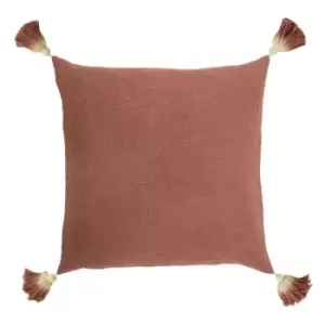 Image of Eden Slub Cotton Cushion Rose