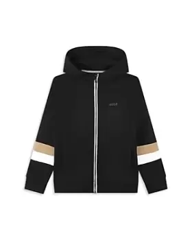 Image of Boss Kidswear Boys' Hooded Fleece Cardigan - Little Kid, Big Kid