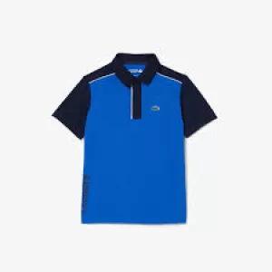 Image of Boys' Lacoste SPORT Ultra-Dry Pique Polo Size 12 yrs Navy Blue / Blue