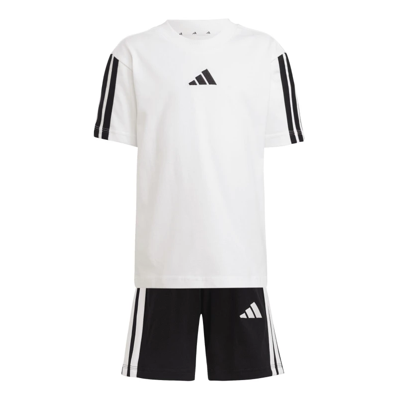 Image of adidas Essentials T-Shirt Set Infants Black/White 3S unisex 4-5 Years