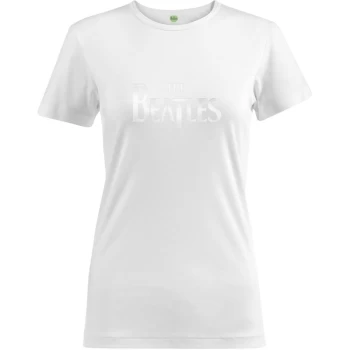 Image of The Beatles - Drop T Womens Large T-Shirt - White