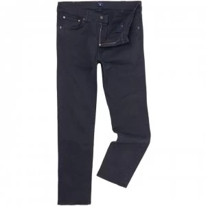 Image of Gant Regular Fit Desert Jeans - Navy