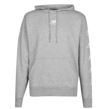 Image of New Balance Essential Logo Hoodie Mens - Grey