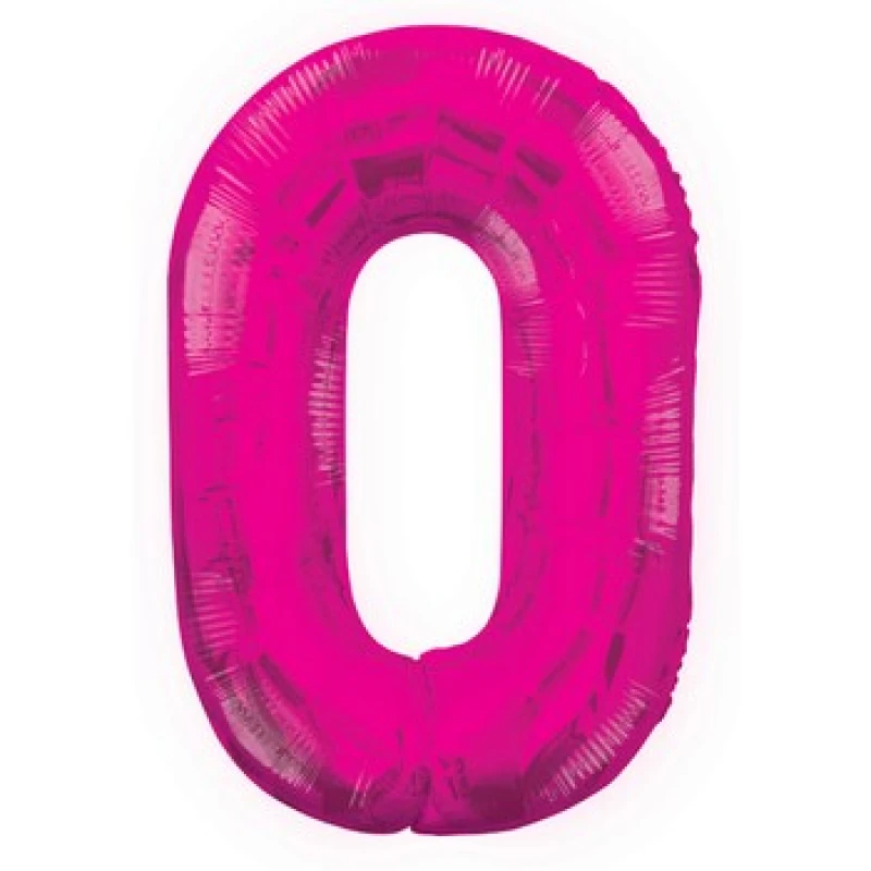 Image of Unique Party 34" Pink Glitz Number Balloon (0-9) Pink (1)