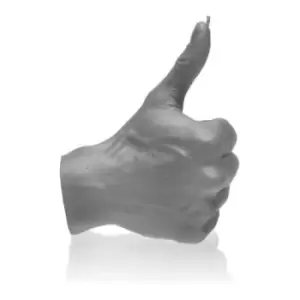 Image of Hand OK Thumbs Up Candle &ndash; Matt Grey