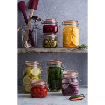 Image of Kilner Clip Top Jar - Square 2L
