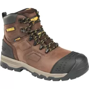 Image of DEWALT Bulldozer Waterproof Pro Comfort Work Boots Brown Size 8