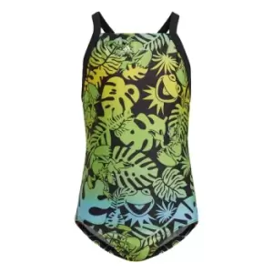 Image of adidas x Disney Muppets Swimsuit Kids - Black / Impact Yellow / Bliss