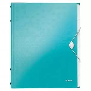 Image of Leitz WOW Divider Book A4 Polypropylene 6 Tabs Ice Blue 46330051