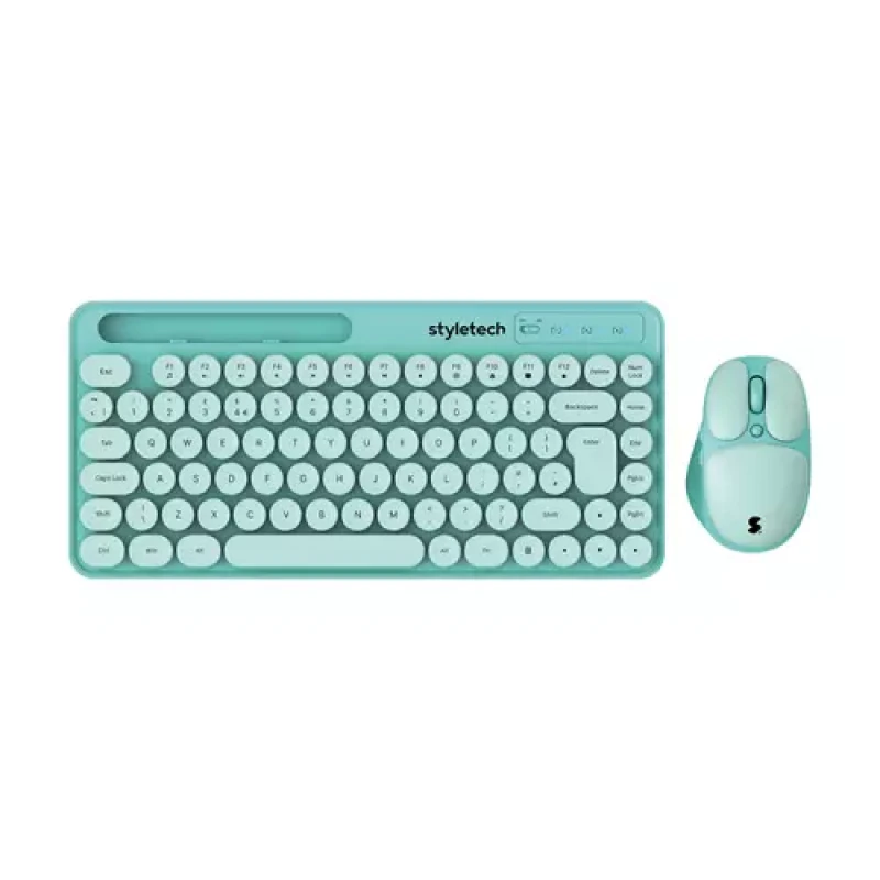 Image of Stealth Stealth Wireless Keyboard Mouse Mint STY-MK520-MNT