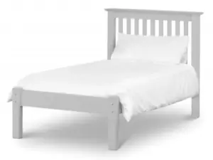 Image of Julian Bowen Barcelona 3ft Single Dove Grey Wooden Bed Frame Low Footend