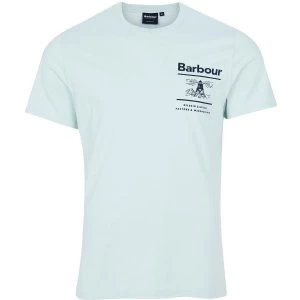 Image of Barbour Mens Chanonry Tee Surfspray Large