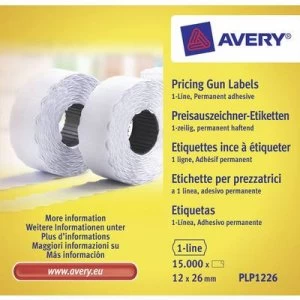 Image of Avery-Zweckform Price labels PLP1226 Permanent Label width: 26mm Label height: 12mm White 15000 pcs