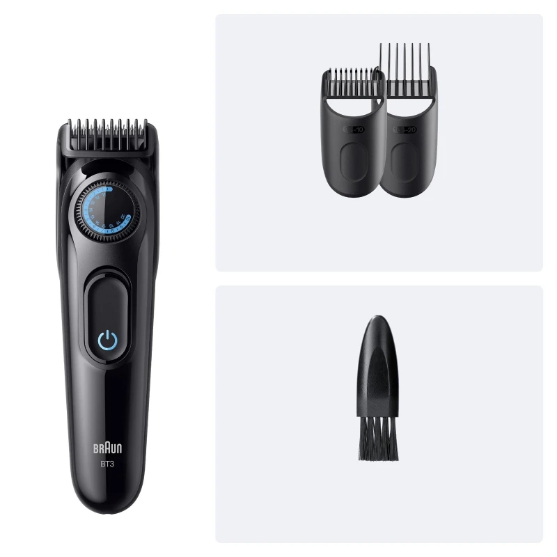 Image of BRAUN Series 3 BRABT3520 Beard Trimmer - Black 7500435244978