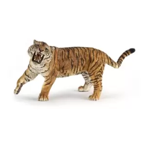 Image of PAPO Wild Animal Kingdom Roaring Tiger Toy Figure, Three Years or Above, Multi-colour (50182)