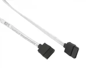 Image of CBL-0484L - 0.55 m - SATA I - Male/Male - Black - White - Straight - Straight