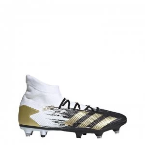 Image of adidas Predator 20.3 Football Boots Soft Ground - White/MetGold