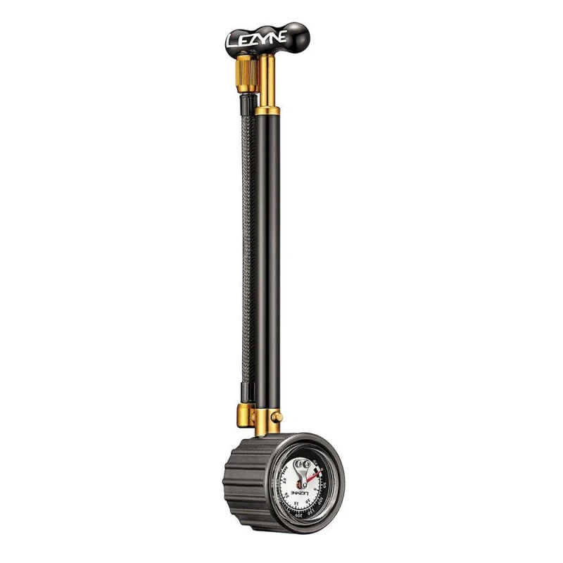 Image of Lezyne Shock Drive 400 PSI Black / Gold unisex One Size