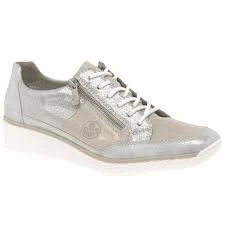 Image of Rieker Metallic 'Cora' Casual Trainers - 3.5