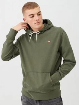 Image of Levis Original Overhead Hoodie - Olive Size S, Men