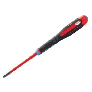 Image of ERGO Slim VDE Insulated Pozidriv Screwdriver PZ1 x 80mm BAHBE8810SL