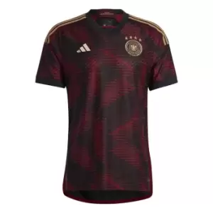 Image of adidas Germany Away Authentic Shirt 2022/2023 Mens - Black